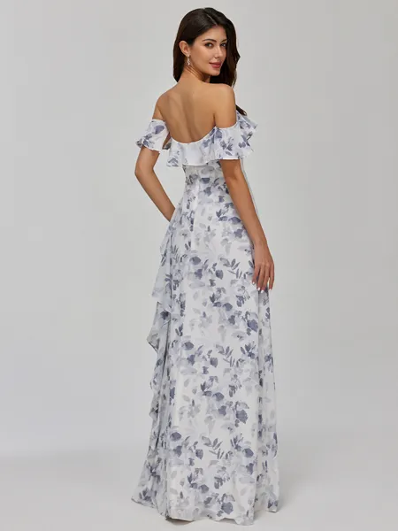 Graceful A-line Ruffles...