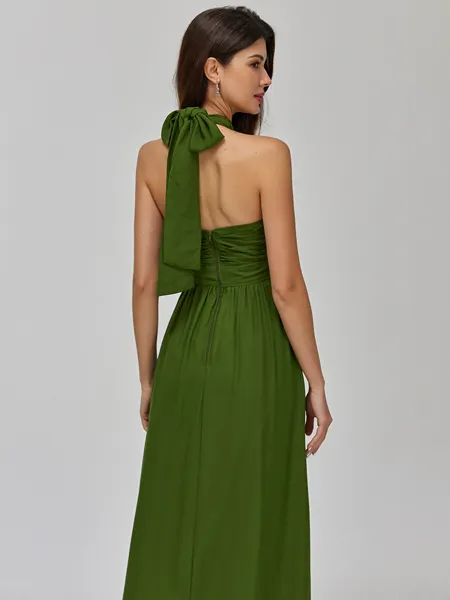 Polished A-line Halter...