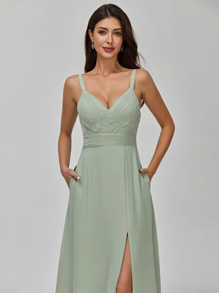 Statuesque A-line V-Neck...