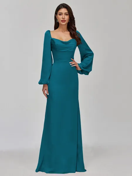 Glamorous Sheath Cowl Long...