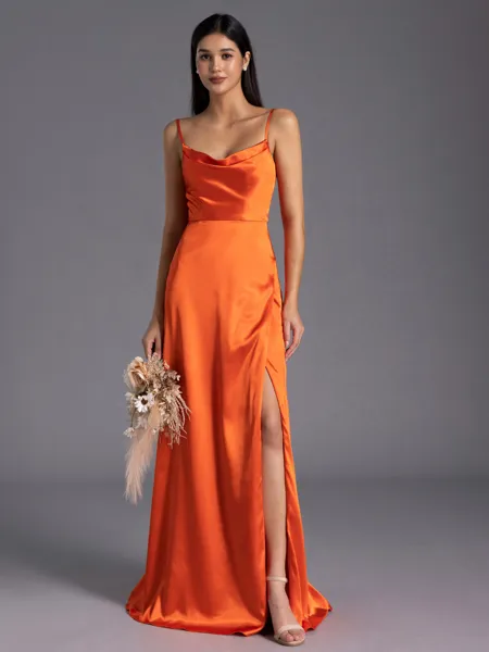 Graceful A-line Spaghetti...