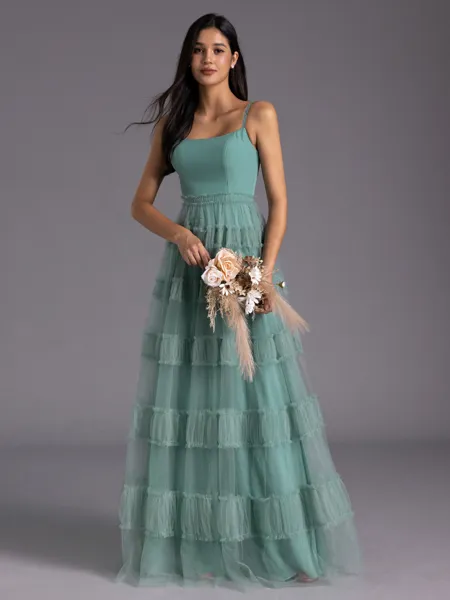 Stylish A-line Spaghetti...