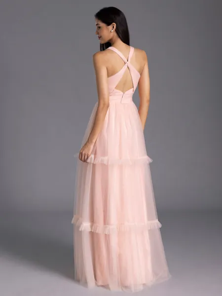 Unique A-line V-Neck...