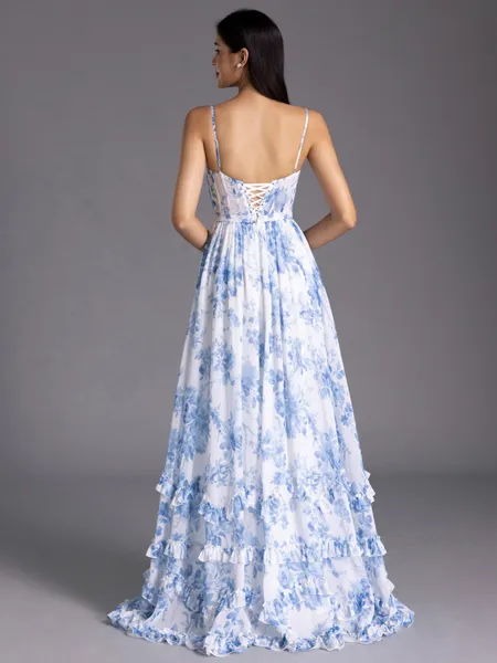 Sophisticated A-line V-Neck...