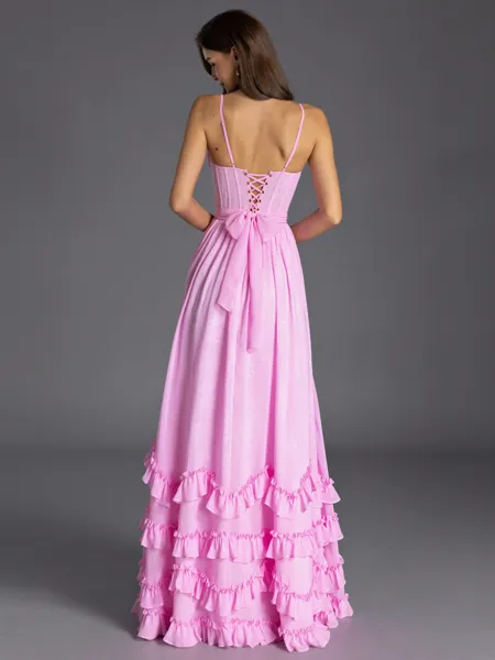 Exquisite A-line V-Neck...