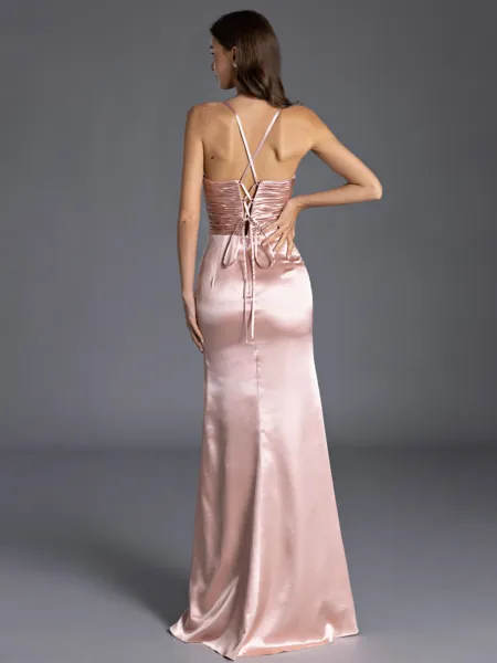 Grand Sheath V-Neck Ruffles...