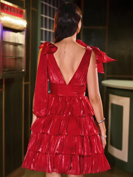 Dreamy A-line V-Neck...