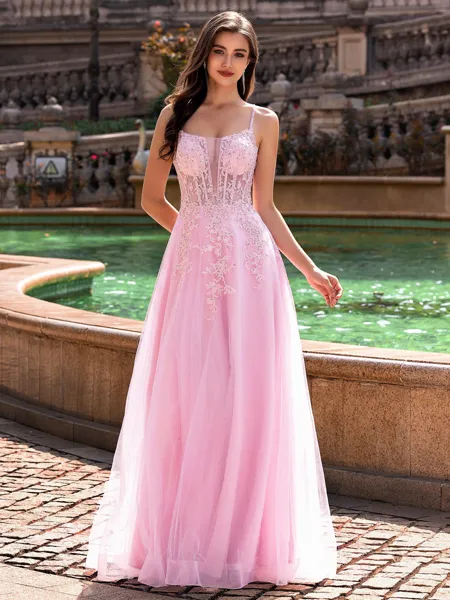 Tasteful A-line Spaghetti...