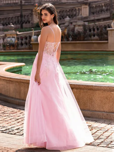 Tasteful A-line Spaghetti...