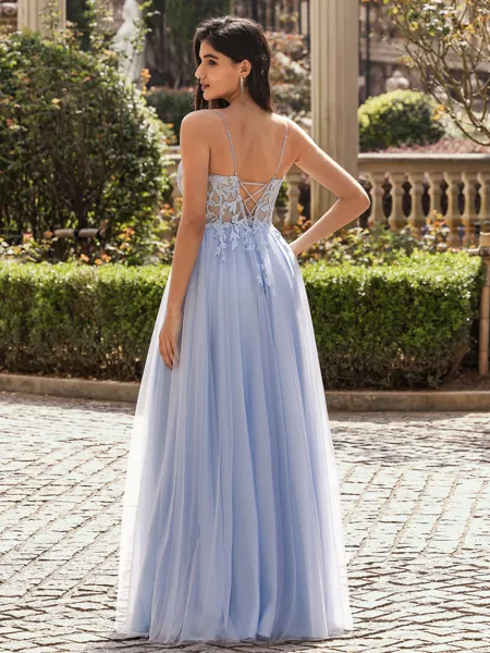 Stunning A-line V-Neck...