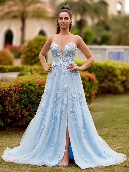 Graceful A-line Sweetheart...