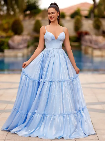 Hermosos A-line V-Neck...