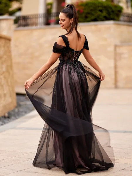 Graceful A-line Cold...