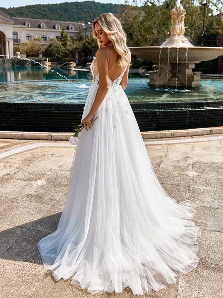 Pretty A-line V-Neck...