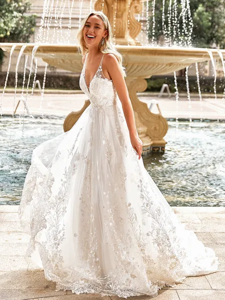 Timeless A-line V-Neck...