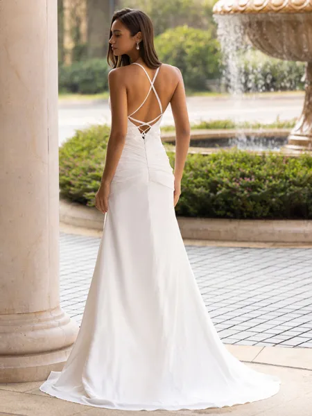 Chic Sheath/Column Chiffon...