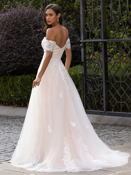 Modest A-Line/Princess Lace...