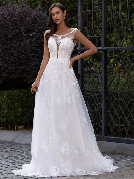 Tasteful A-Line/Princess...