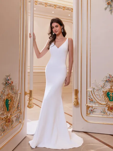 Flattering Sheath V-Neck...