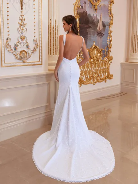 Resplendent Sheath V-Neck...