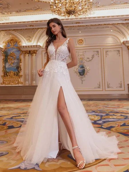 Rhythmic A-line V-Neck...