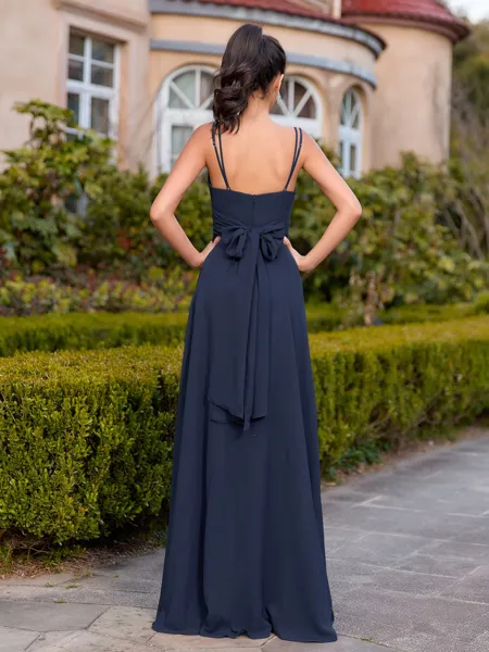 Charming A-line V-Neck...