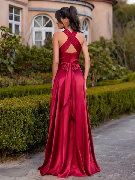 Elegant A-line Bow...