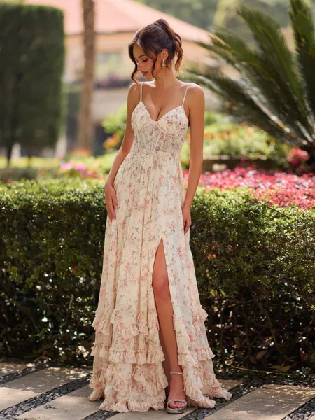 Breathtaking A-line V-Neck...