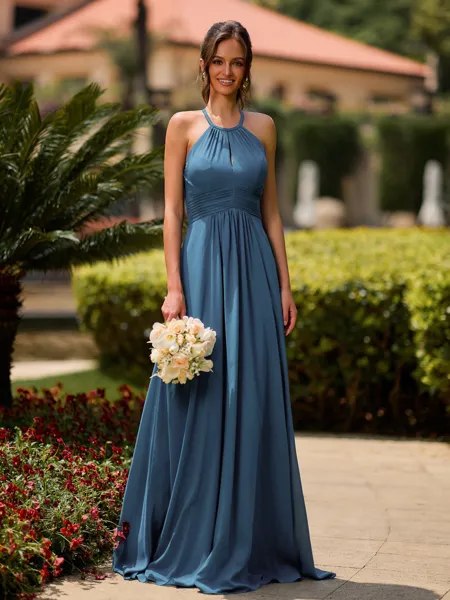 Classy A-line Halter...