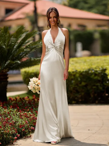 Delicate Sheath V-Neck...