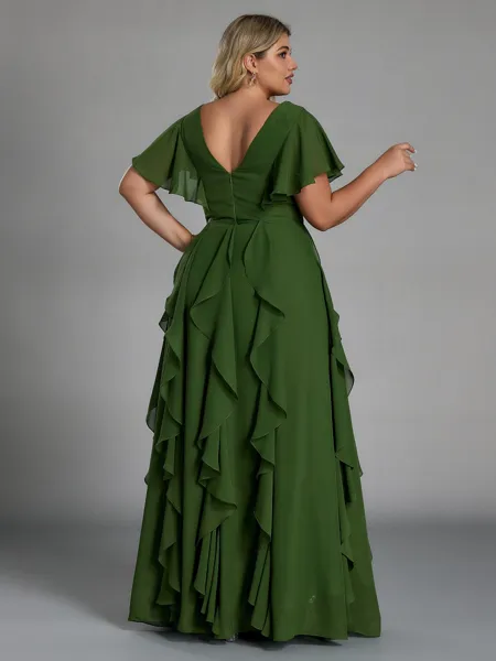 Delicate A-line V-Neck...