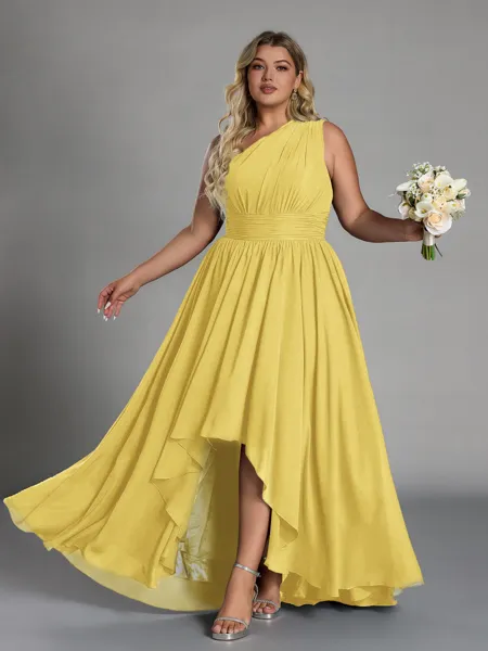 Hot A-line One-Shoulder...