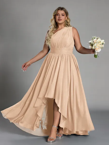 Hot A-line One-Shoulder...