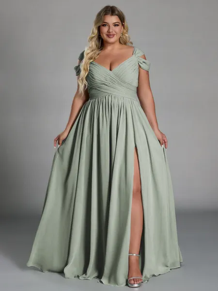 Charming A-line Cold...