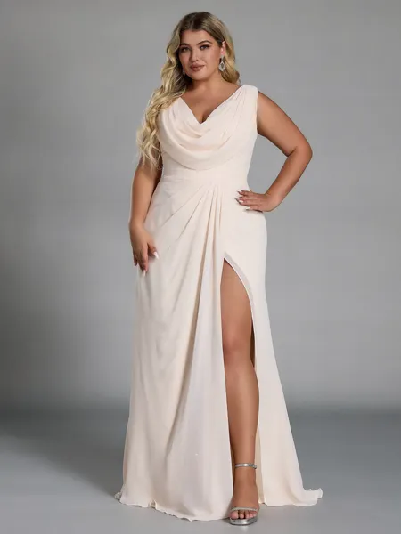 Perfect Sheath Cowl Pleated...