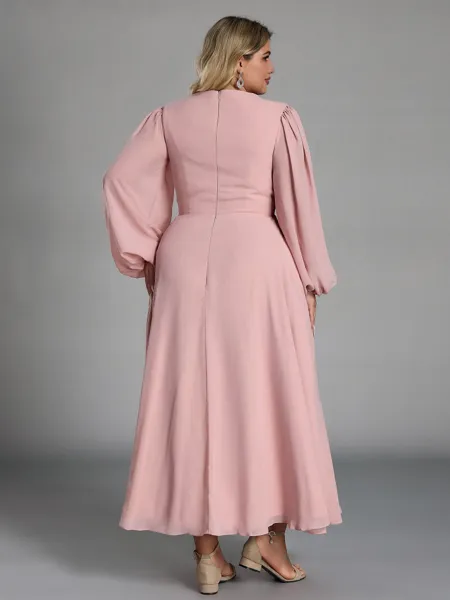 Delicate A-line V-Neck Long...