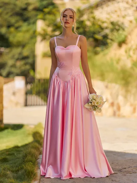 Delicate A-line Spaghetti...