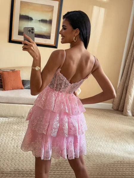 Elegant Ball-Gown V-Neck...