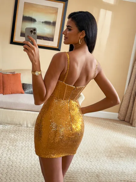 Glamorous Sheath Spaghetti...