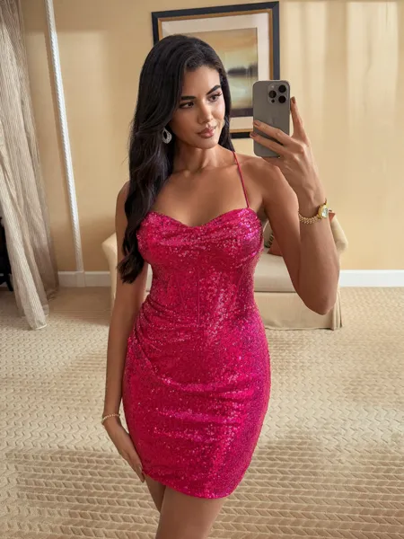 Opulent Sheath Spaghetti...