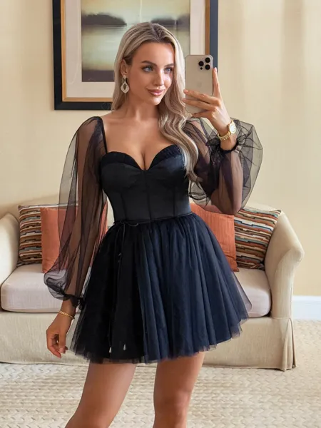 Trendy A-line Sweetheart...