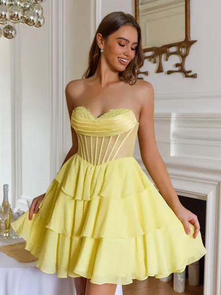 Elegant A-line Sweetheart...