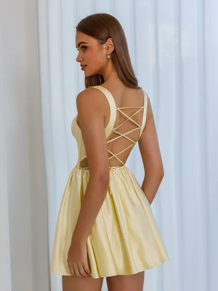 Glamorous A-line Straps...