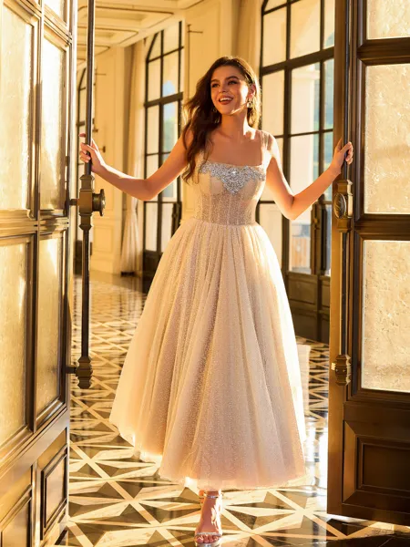 Striking A-line Straps...