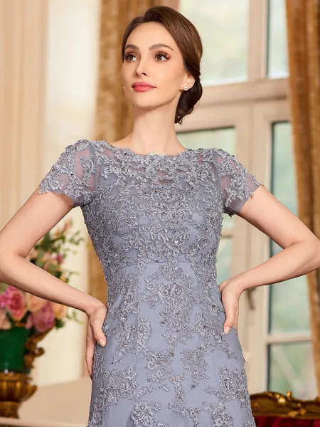 Classy A-Line Tulle Lace...