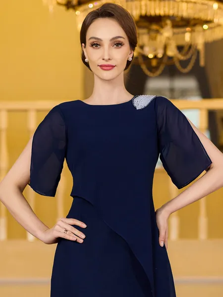 Immaculate Sheath Chiffon...