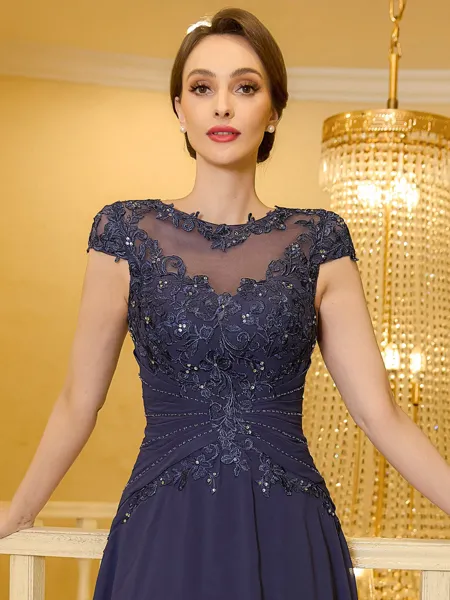 Flattering A-Line Chiffon...