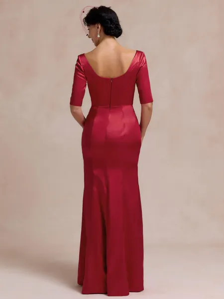 Graceful Sheath V-Neck 1/2...