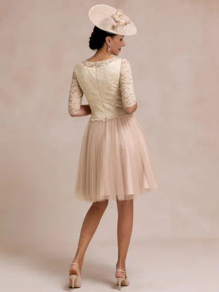 Stunning A-line Scoop 3/4...