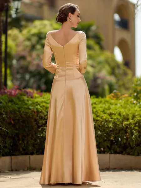 Trendy A-Line/Princess Silk...